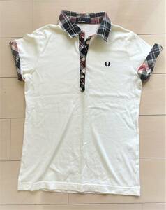 *FRED PERRY Fred Perry polo-shirt pull over cut and sewn lady's М*