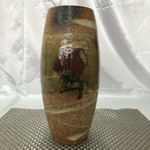 【中古/現状品/KSH】陶器 花器 花瓶 フラワーベース 高さ約29cm 置物 インテリア　MZ0703