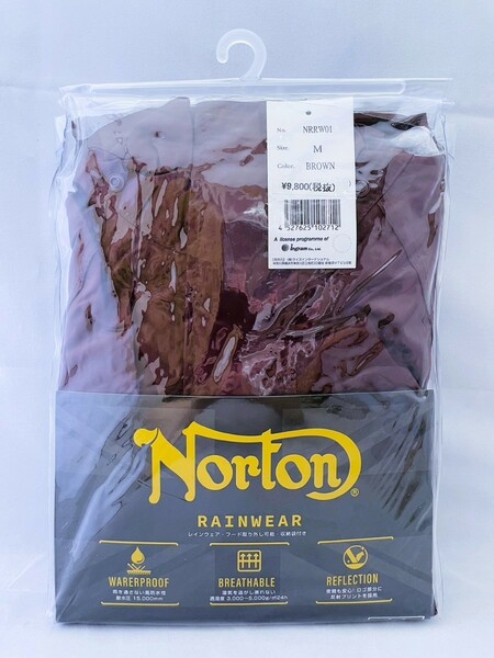 【新品 未開封品】RIDEZ Norton レインウェア ブラウン Mサイズ 送料無料