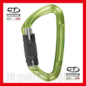 【在庫僅少】　CLIMBING TECHNOLOGY　クライミングテクノロジー　LIME　TWISTLOCK CARABINER　コンパクト　ツイストロックカラビナ