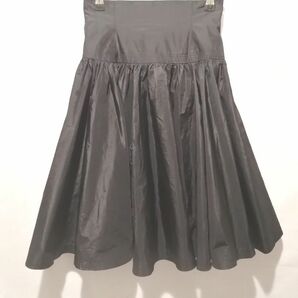 MISS ASIDA ミスアシダ ハイウエスト フレアスカート ブラック Size…7 シックなボリュームデザイン