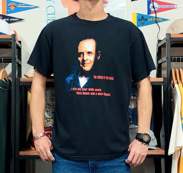 00's 羊たちの沈黙 プロモTシャツ レクター博士 Lサイズ The Silence of the Lambs AnthonyHopkins アンソニーホプキンス HannibalLecter