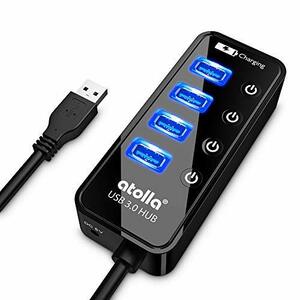 USB3.0 hub 4 port 5Gbps high speed data transfer USB HUB 3.0. extension + 1 charge port, independent switch attaching bus power 