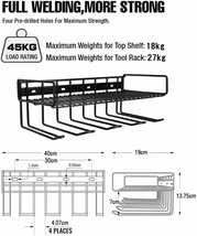 電動工具 収納棚 ツールキャビネット ツールストレージオーガナイザーホルダー 壁マウントスタイル パワーツールドリル用 ツール_画像5