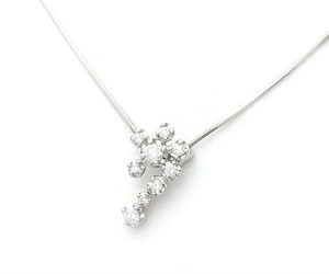 [ green shop pawnshop ] Vendome Aoyama f rule Blanc shu diamond necklace Pt950/850[ used ]