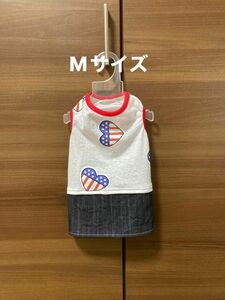 犬服 ワンピース M ハンドメイド