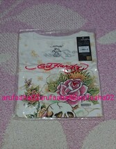 【未開封】 Ed Hardy エドハーディー 総柄 Tシャツ ドクロ ローズ ① ロックT バックプリント 半袖_画像4