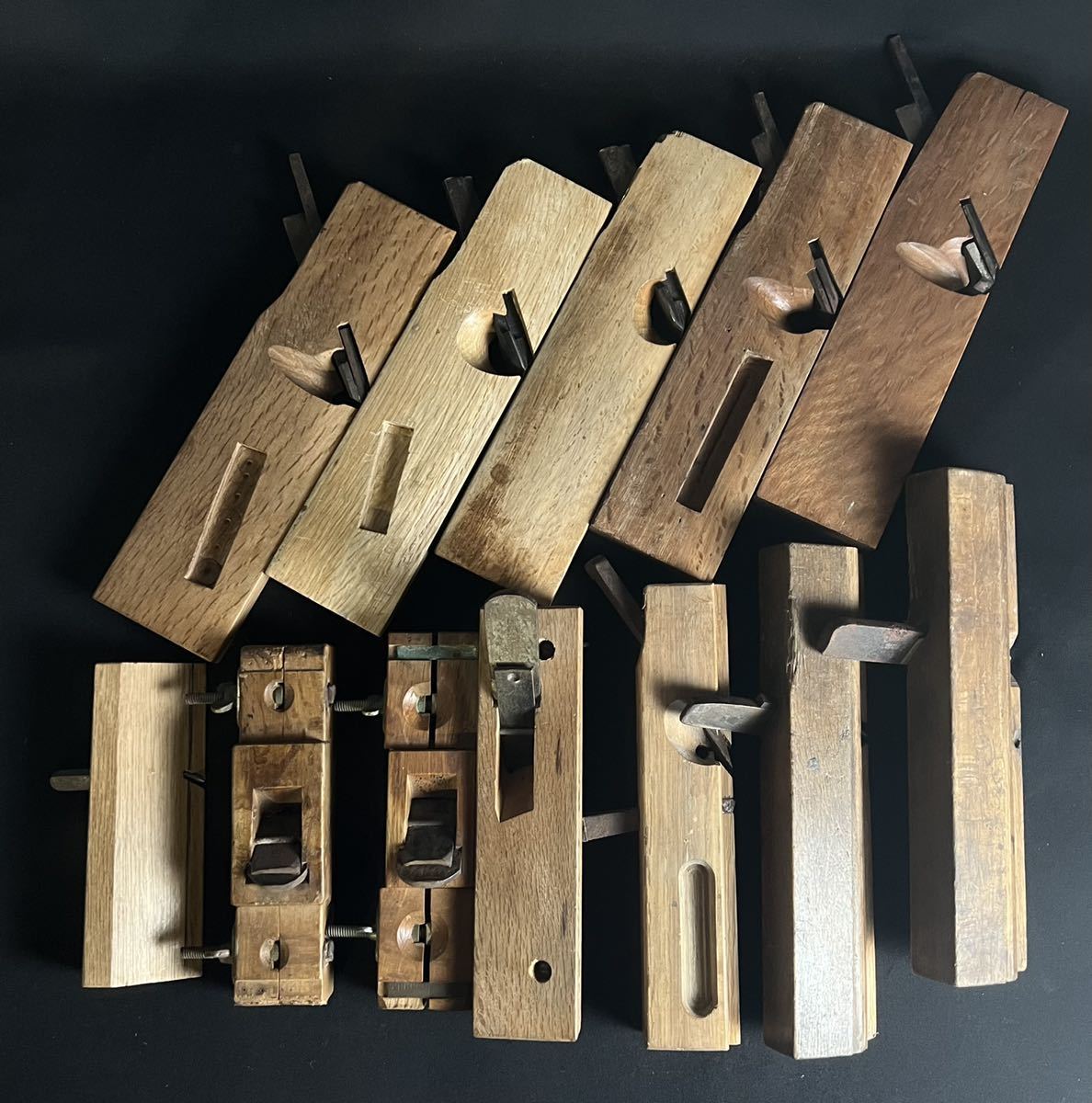 1円〜/12丁まとめ◇作里鉋 二枚包 機械作里 特殊鉋 大工道具 刃物 職人