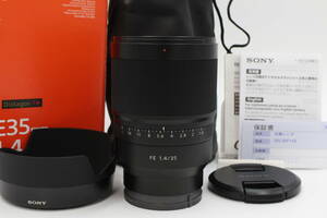 ＜＜メーカー保証付き（2024年7月まで！！＞＞【展示美品】SONY ソニー 単焦点レンズ Distagon T* FE 35mm F1.4 ZA Eマウント #LE2024463