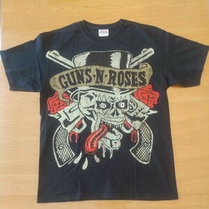ガンズ・アンド・ローゼズ 【正規品】 Guns N' Roses ロックTシャツ② 黒 Mサイズ USED GN'R 【コピーライト 2008】