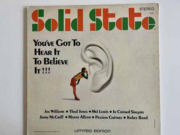 [送料無料］V.A. - Solid State / You've Got To Hear It To Believe It! | LP | SS 94 | 60's ジャズコンピ