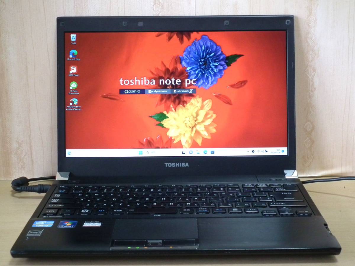 №650【SSD240GB搭載WIN11home 東芝Dynabook R731/16B Core-i3/メモリ