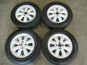 [ Fit GK GR GP Shuttle GG GP] MODELO зимний set![ белый покраска ]175/70R14 Dunlop WM02 22 год шероховатость гора!