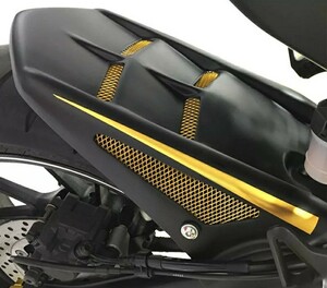 ★全国一律 送料3000円★マッドガード/リアフェンダー【全3色】XSR900/MT-09/FZ-09/FJ-09 カーボン調 ABSプラスチック+アルミメッシュ