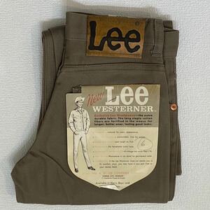 K25 希少 デッドストック 60 年代 アメリカ 製 Lee ウエスターナ VINTAGE パンツ キッズ 8 ビンテージ リー westerner 60s USA ブラウン