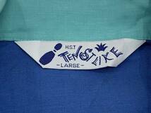 130-KM2347-80s TEN STRIKE テン ストライク ボーリングシャツ 半袖 ブルー 刺繍 Lサイズ ビンテージ_画像4