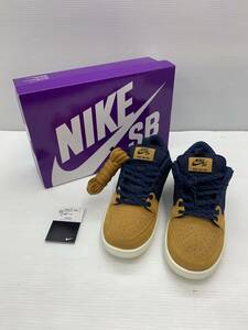 153-Kｙ12095-100s Nike SB Dunk Low Desert Ochre and Midnight Navy ナイキ SB ダンク ロー DX6775-400 27.5cm 中古品