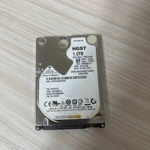 W15:(動作保証/AVコマンド対応/使用0時間) HGST HCC541010B9E660 2.5インチHDD SATA/600 1TB 1000GB