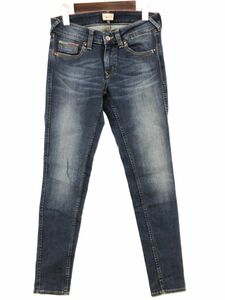 HILFIGER DENIM 綿混 デニムパンツ sizeｗ28/青 ■■ ☆ dga3 レディース