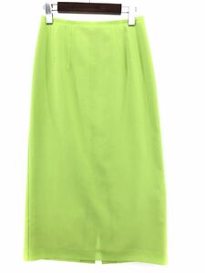 LE CIEL BLEU Le Ciel Bleu tight skirt size36/ yellow green ## * dga3 lady's 