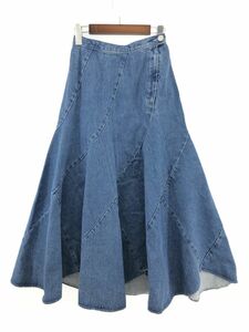 MOUSSY マウジー フレア デニムスカート size1/青 ■◇ ☆ dgb0 レディース