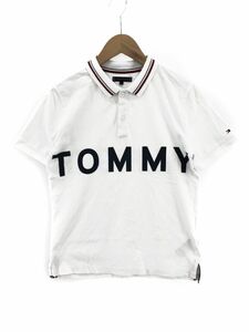 ゆうパケットOK TOMMY HILFIGER トミーヒルフィガー 綿混 ポロシャツ 164cm 白 ■◆ ☆ dgc5 子供服