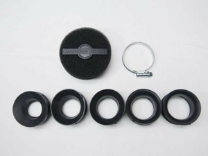 MARCHALD POWER FILTER28-43mmランブレッタ VESPA SH デロルト黒 　パワーフィルター エアークリーナー エアクリ