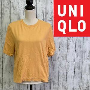 UNIQLO★ユニクロ★クロップドクルーネックT 半袖★サイズXL　12-230