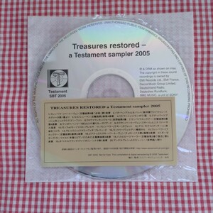 【送料無料】「Treasures restored - a Testament sampler 2005」ベートーヴェン バッハ モーツァルトなど