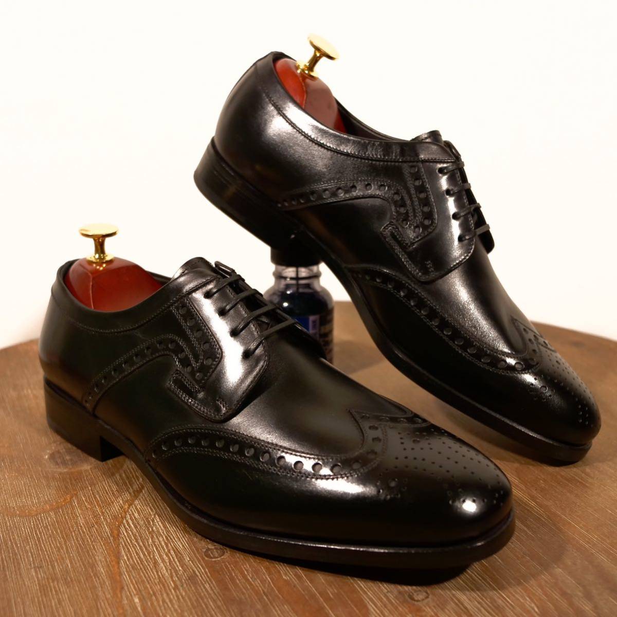 新品/イタリア製》Ferragamo フェラガモ フルブローグダービー 革靴