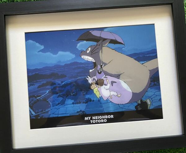 【額装品】ジブリ　となりのトトロ ポスター　宮崎駿　D STUDIO GHIBLI 検)セル画　原画　ポストカード　イラスト