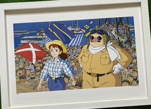 【額装品】ジブリ　紅の豚　ポスター　宮崎駿　カレンダー　2016年　STUDIO GHIBLI 検)セル画　原画　ポストカード　イラスト