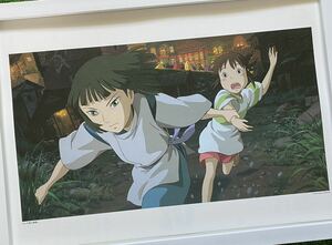 【激レア】ジブリ　千と千尋の神隠し　ポスター　宮崎駿　カレンダー　2003年　STUDIO GHIBLI 検)セル画　原画　ポストカード　イラスト