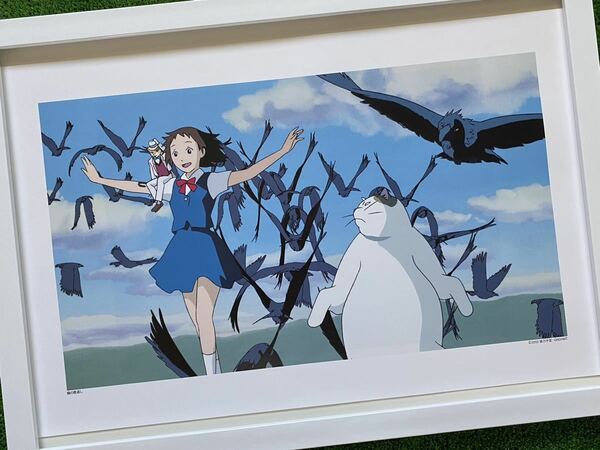 【額装品】ジブリ　猫の恩返し　ポスター　宮崎駿　カレンダー　2015年　STUDIO GHIBLI 検)セル画　原画　ポストカード　イラスト