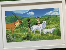 【額装品】ジブリ　もののけ姫　ポスター　宮崎駿　カレンダー　2016年　STUDIO GHIBLI 検)セル画　原画　ポストカード　イラスト_画像1