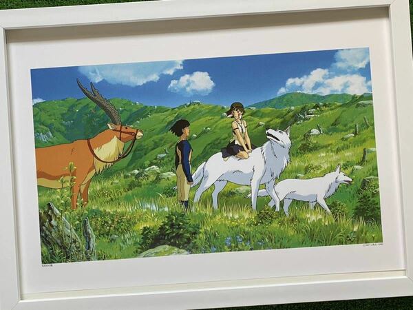 【額装品】ジブリ　もののけ姫　ポスター　宮崎駿　カレンダー　2016年　STUDIO GHIBLI 検)セル画　原画　ポストカード　イラスト