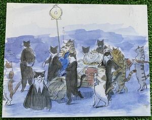 [ ultra rare ] cat. . return ( large ) extra attaching image board cut pulling out Morita .. Miyazaki . layout inspection ) cell picture original picture poster STUDIO GHIBLI