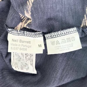 NEIL BARRETT VネックTシャツ サイズM ネイビー×ベージュ カットソー ニールバレット digjunkmarketの画像7