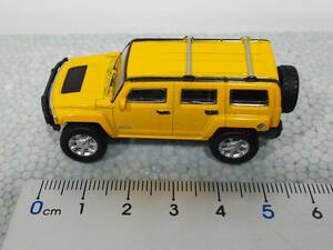 _* GM HUMMER H3 イエロー サークルKサンクス限定 ドリンクおまけ ハマー ミニカー 送料230円 同日落札分は同梱可 匿名配送 追跡可