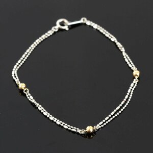  beautiful goods [USED] K18WG/K18 bracele 1.5g