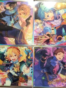 あんさんぶるスターズ！！ Ra*bits 中国限定星光色紙4点セット あんスタ アクリル色紙 真白友也 仁兎なずな 紫之創 天満光 在庫2セット