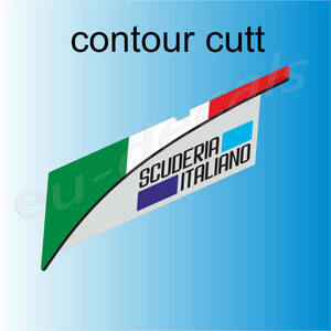 送料無料 Vespa Logo Italian Flag Scuderia Italiano sticker ベスパ ヘルメット ステッカー シール デカール