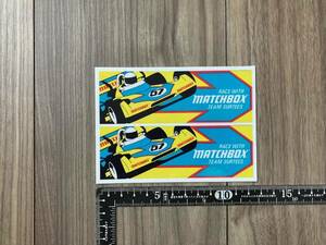 送料無料 TEAM SURTEES MATCHBOX サーティース ステッカー デカール セット 120mm x 40mm 2枚セット