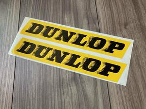 ★送料無料★DUNLOP STICKER ダンロップ ステッカー デカール セット イエロー