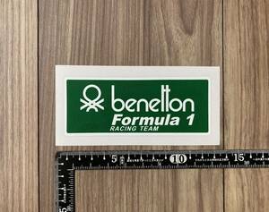 ★送料無料★BENETTON Formula 1 ベネトン ステッカー デカール グリーン