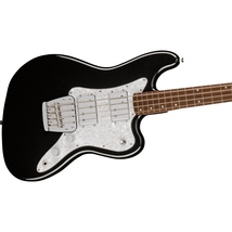 Squier by Fender Paranormal Rascal Bass HH, Laurel Fingerboard, White Pearloid Pickguard, Metallic Black〈スクワイア フェンダー〉_画像4