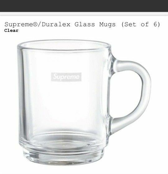 supreme Duralex Glass Mugs clear 1個