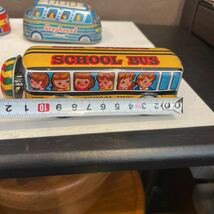 昭和レトロ ブリキのおもちゃ スクールバス　6台まとめ　ゼンマイ式　メイドインジャパン_画像10