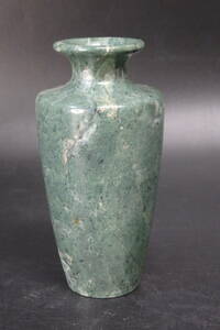 【友】中国美術 台湾青蛇文瓶 花瓶 玉石 置物 時代古玩