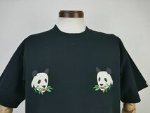 【送料無料 47%OFF】HOUSTON ヒューストン リサイクルUSAコットン プリントTシャツ 「PANDA」 NO.22119 BLACK_Mサイズ_画像4